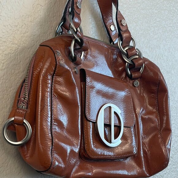 Charles David Orange Brown Hand Bag - Picture 5 of 10